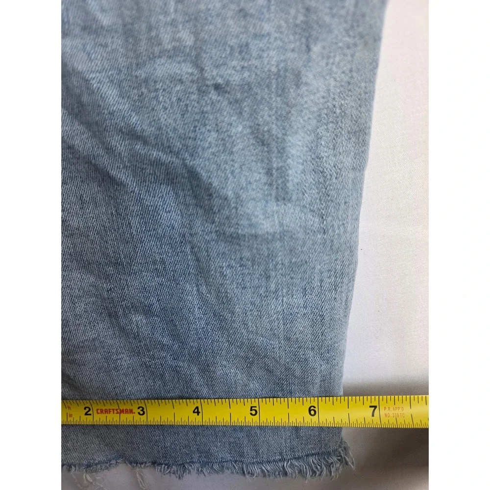 Aaron & Amber Jeans Womens  Blue Light Wash Relaxed High Rise Tapered